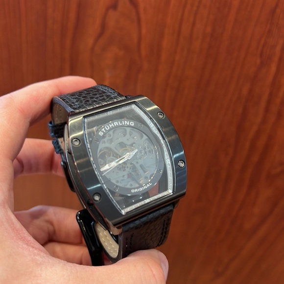 Automatic Skeleton Case Watch STUHRLING WATCH - Picture 2 of 6